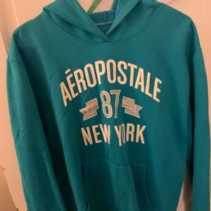 Turquoise Pullover Sweatshirt